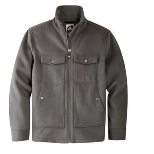 Mountain Khakis Men's XL Apres Wool Blend Jacket GREEN Full Zip Cabincore Warm